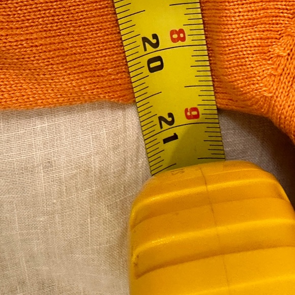 LLBean silk/cashmere orange cardigan sweater - Picture 4 of 6